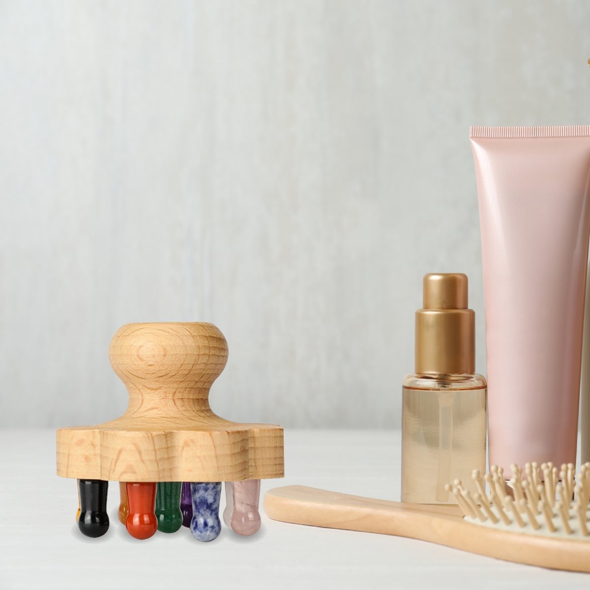 Massagebloem voor in de haren