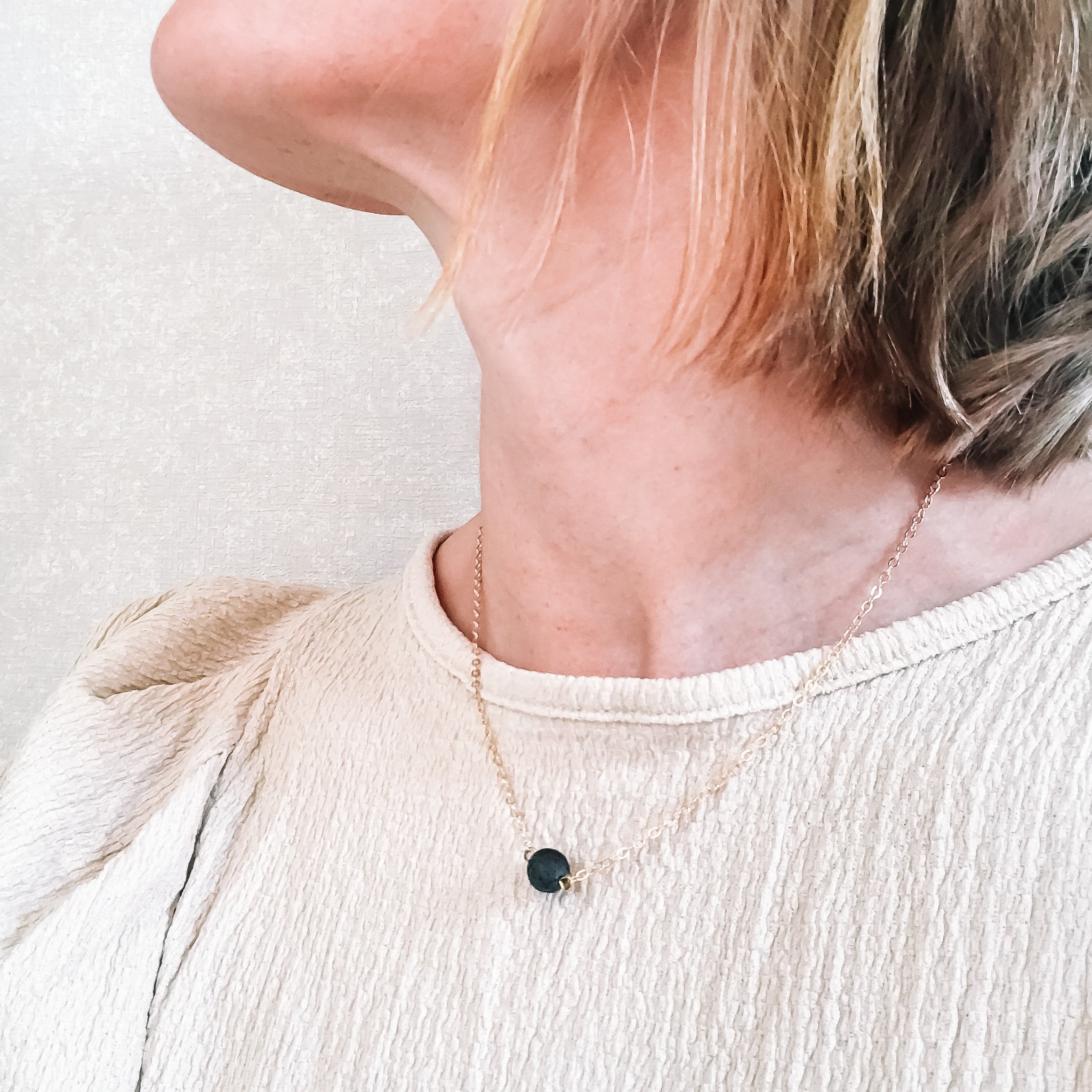Lava steen ketting