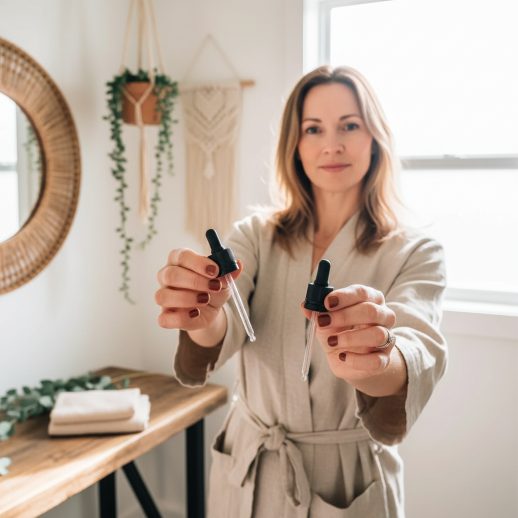 Druppelpipet voor bruin glazen flesjes