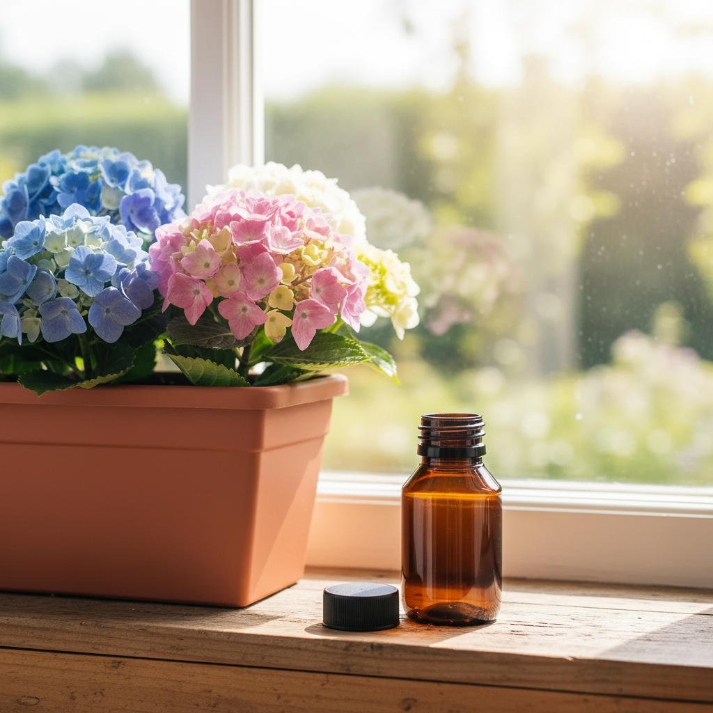 Bruin plastieken flesje met dop