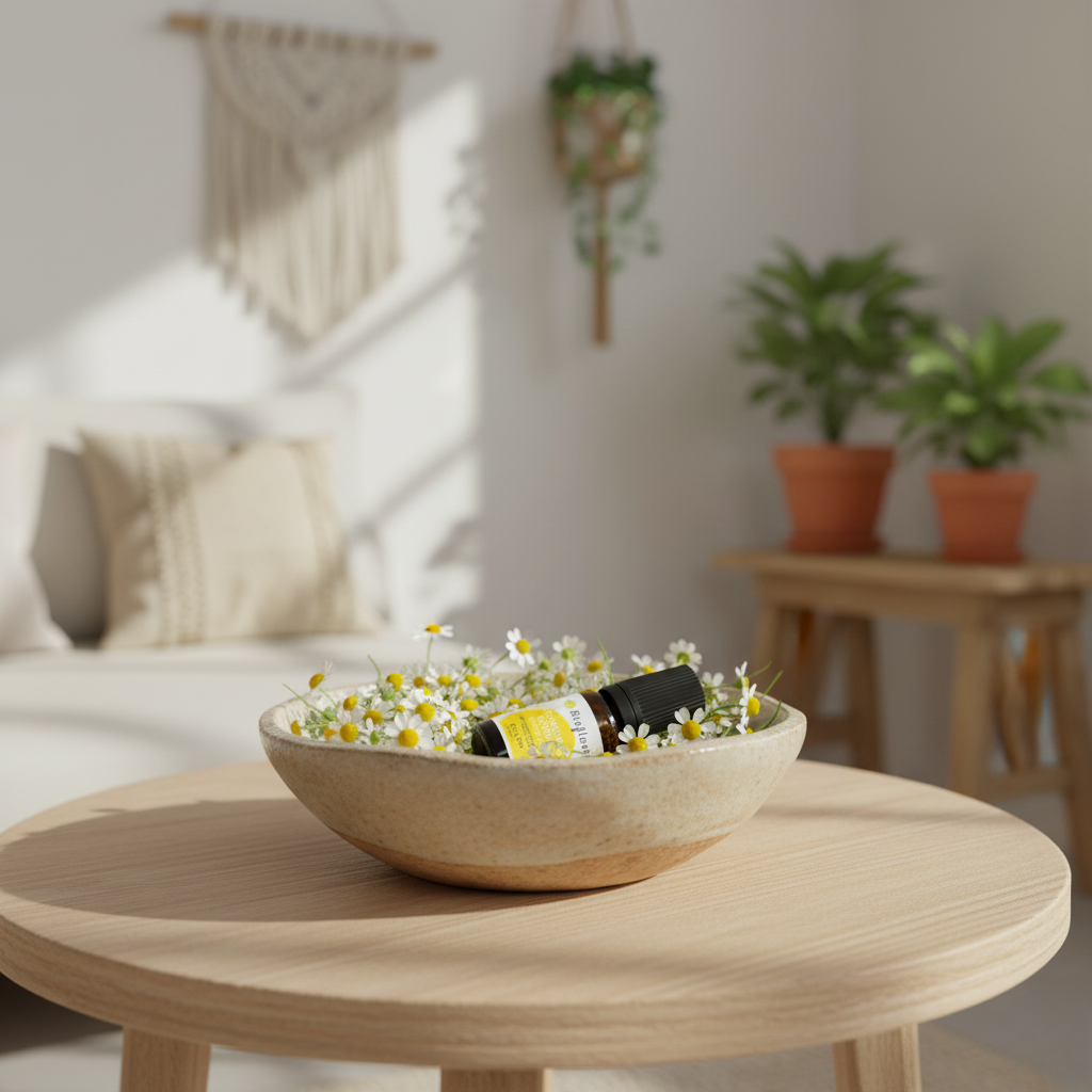 Roller met roomse kamille