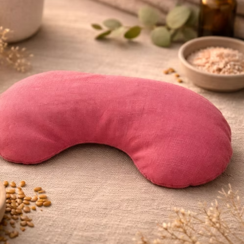 Oogmasker met kersenpitten