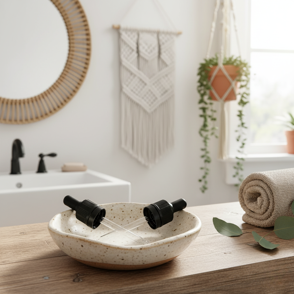 Druppelpipet voor bruin glazen flesjes