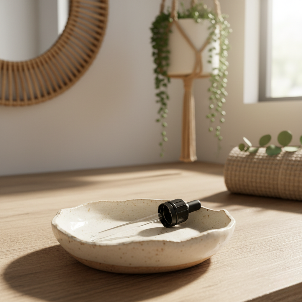 Druppelpipet voor bruin glazen flesjes