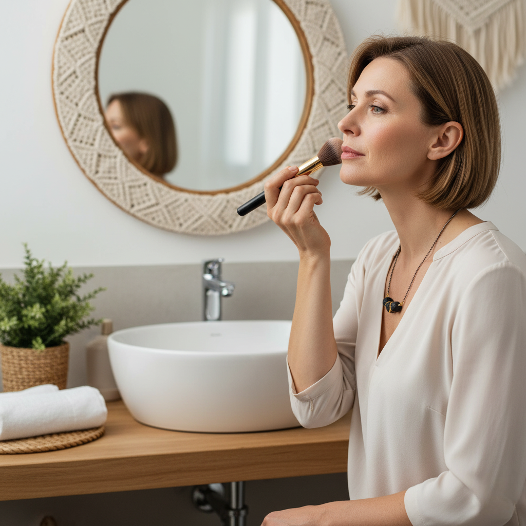 Lava ketting met 3 kralen